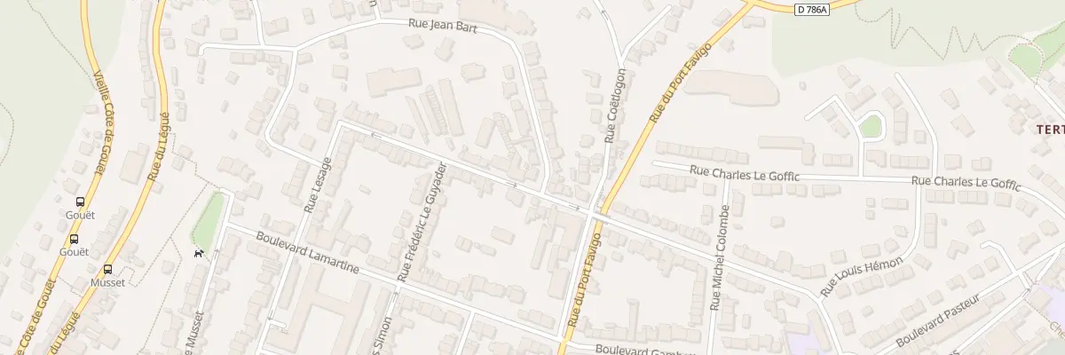 Plan du 1 Rue Jean Bart à Saint-Brieuc
