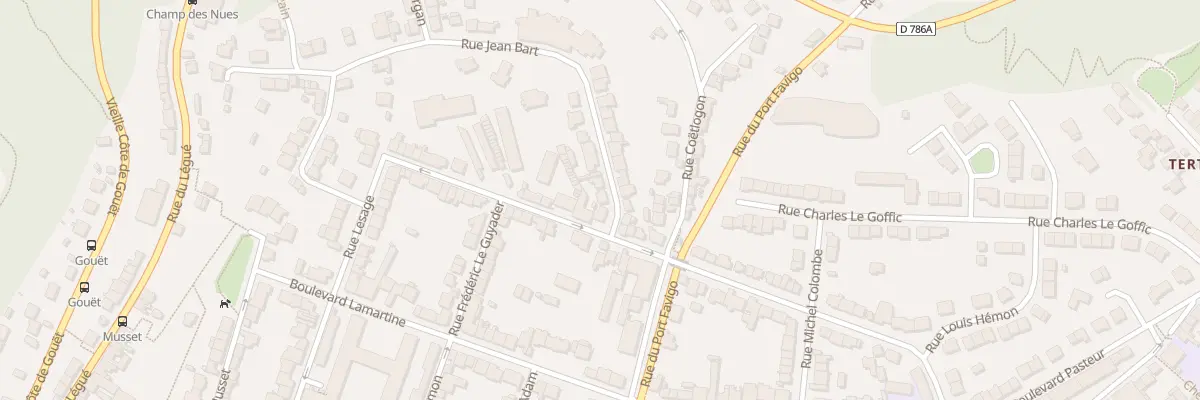 Plan du 3 Rue Jean Bart à Saint-Brieuc
