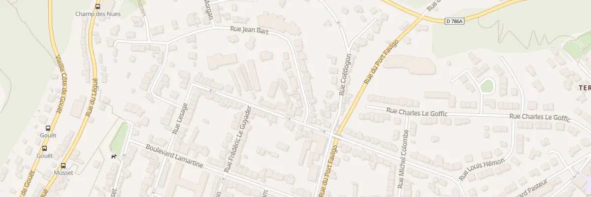 Plan du 5 Rue Jean Bart à Saint-Brieuc