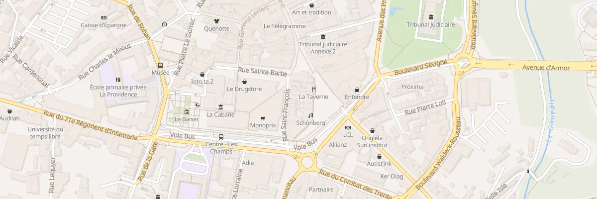 Plan du 5 Rue Saint-François à Saint-Brieuc
