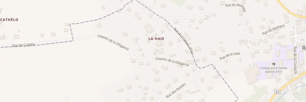 Plan du 146 Che de la Diligence à Crédin