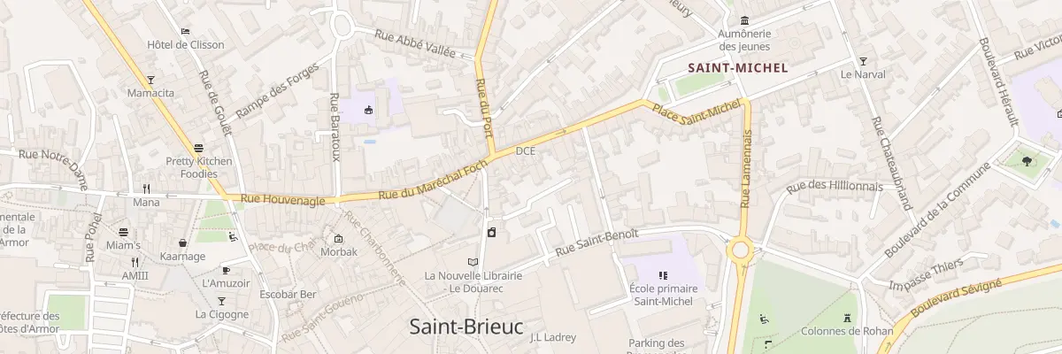 Plan du 14B Rue Maréchal Foch à Saint-Brieuc