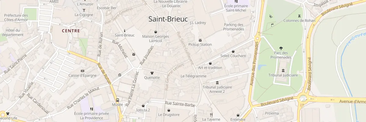 Plan du 4 Rue du Général Leclerc à Saint-Brieuc