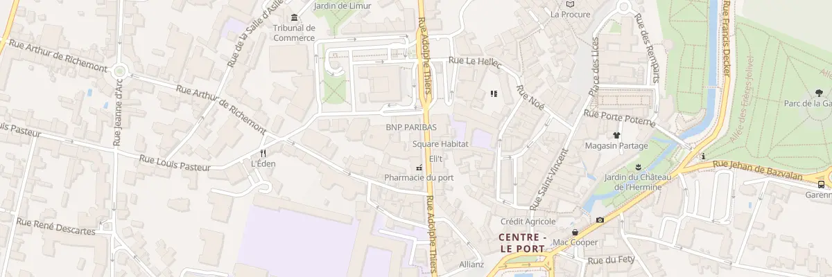 Plan du 21T Rue Thiers à Vannes