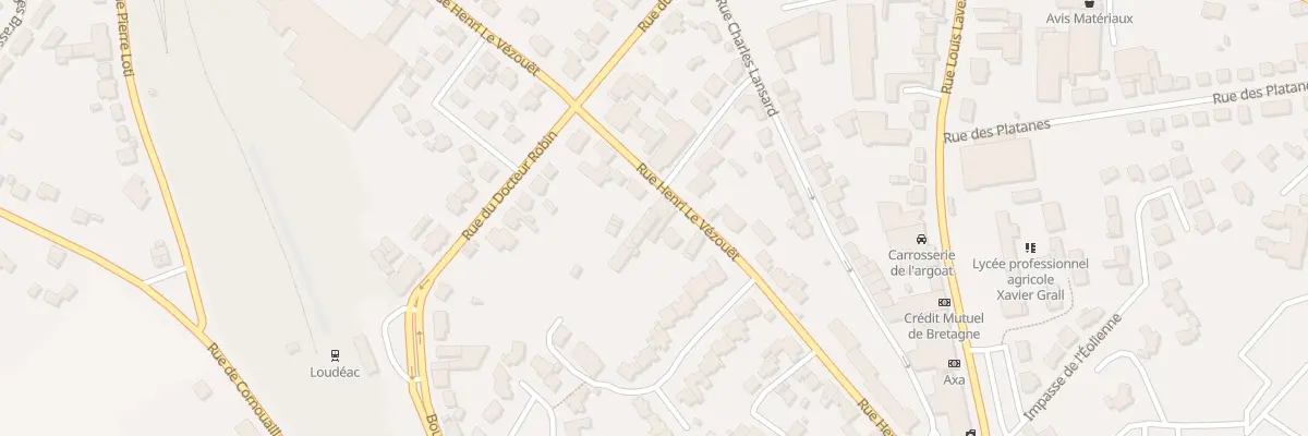 Plan du 43 Rue Henri le Vézouet à Loudéac