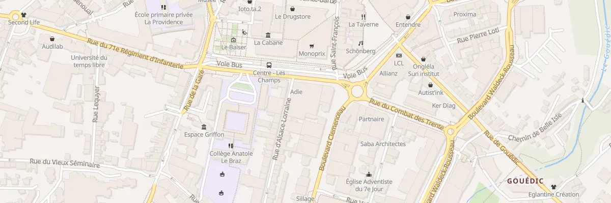 Plan du 54 Rue du 71eme Ri à Saint-Brieuc