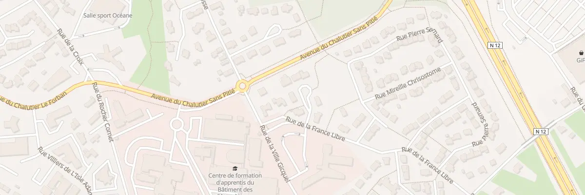 Plan du 12 Rue Guy Mocquet à Plérin