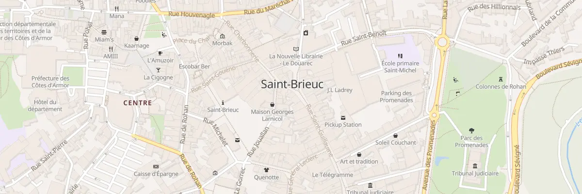 Plan du 6 Rue Saint-Guillaume à Saint-Brieuc