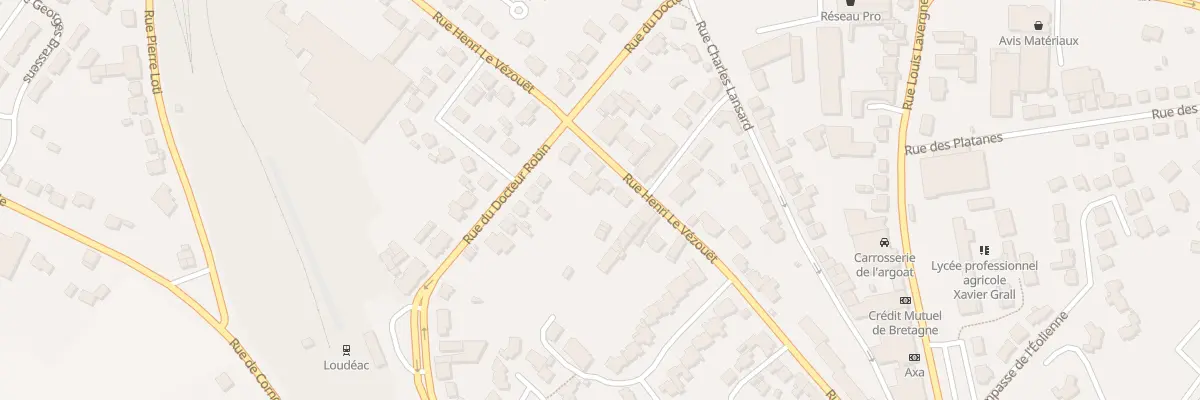 Plan du 45 Rue Henri le Vézouet à Loudéac