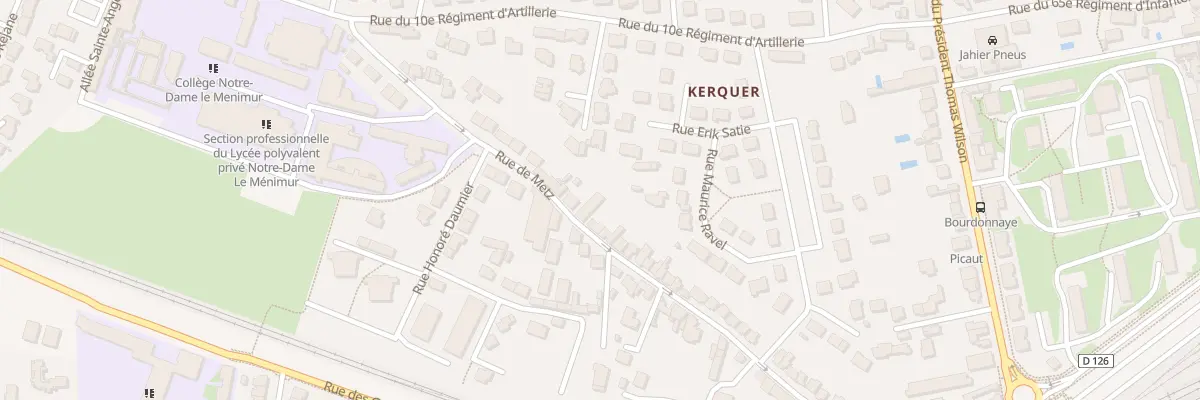 Plan du 62 Rue de Metz à Vannes
