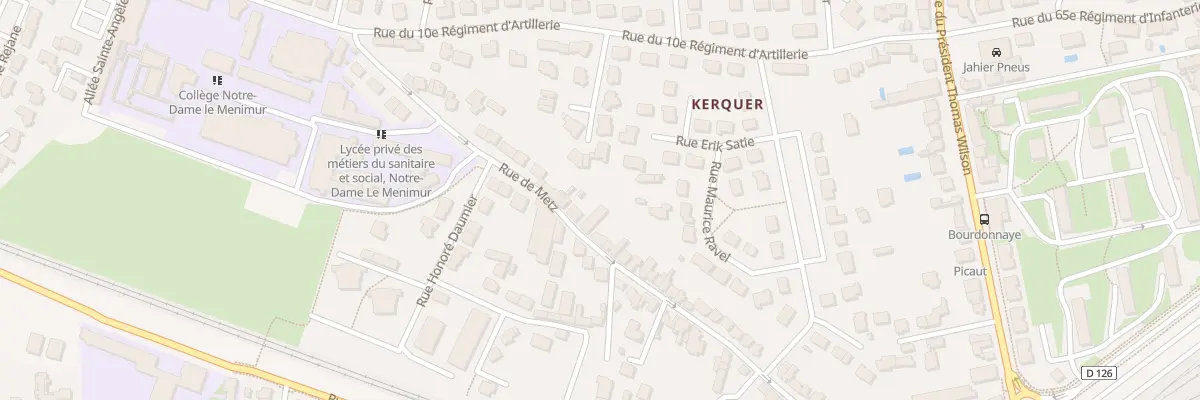 Plan du 64 Rue de Metz à Vannes