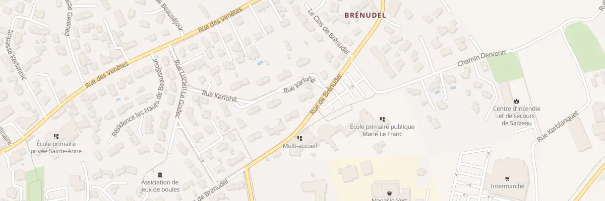 Plan du 25 Rue de Brénudel à Sarzeau