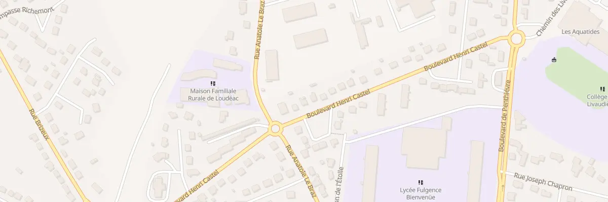Plan du 38 Bd Henri Castel à Loudéac