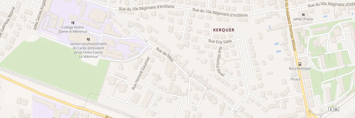 Plan du 66 Rue de Metz à Vannes