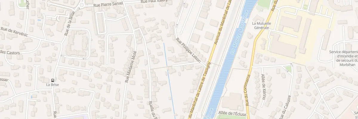 Plan du 8 Imp Philippe Lebon à Vannes