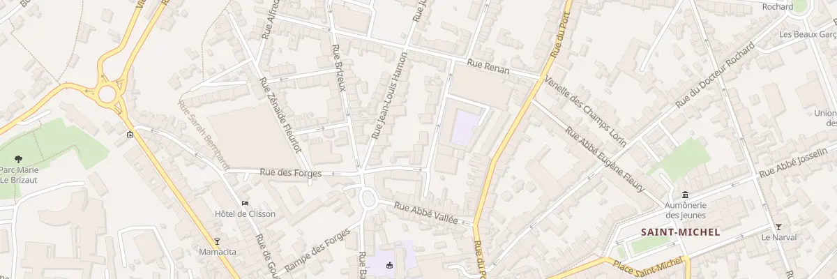 Plan du 13 Rue Guy Ropartz à Saint-Brieuc