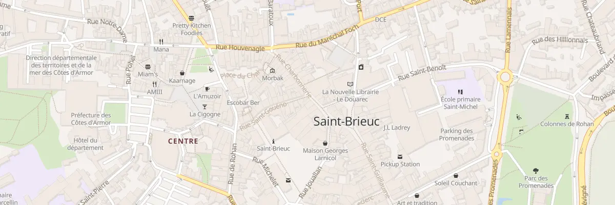 Plan du 24 Rue Charbonnerie à Saint-Brieuc