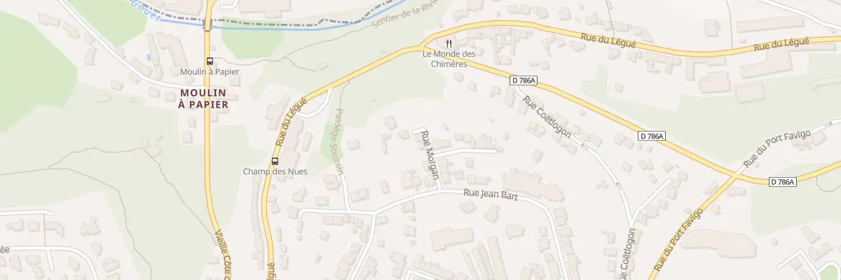 Plan du 9 Rue Morgan à Saint-Brieuc