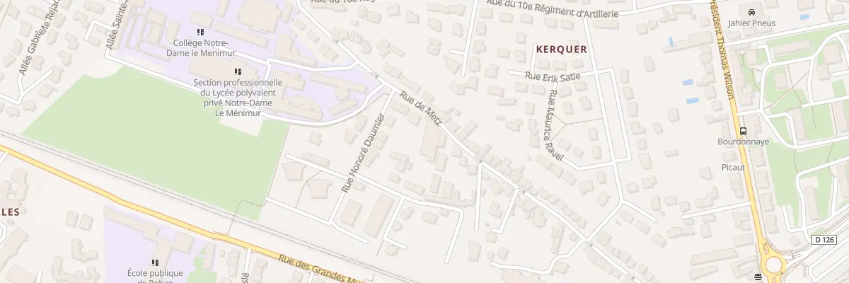 Plan du 57 Rue de Metz à Vannes
