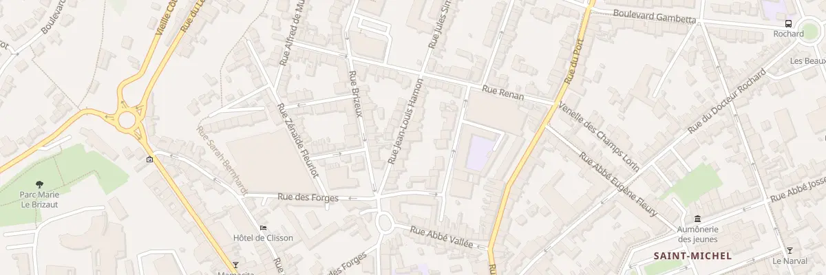 Plan du 16 Rue Jean-Louis Hamon à Saint-Brieuc