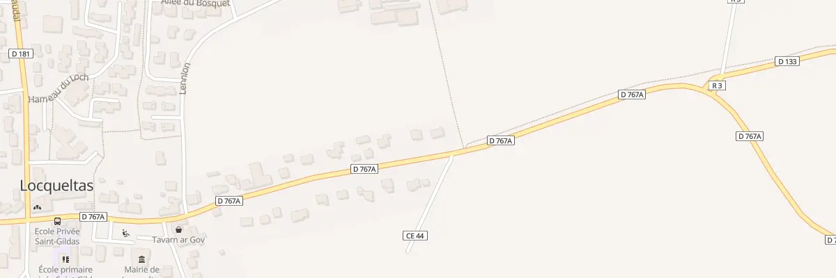Plan du 25 Rue de la Croix Lennion à Locqueltas
