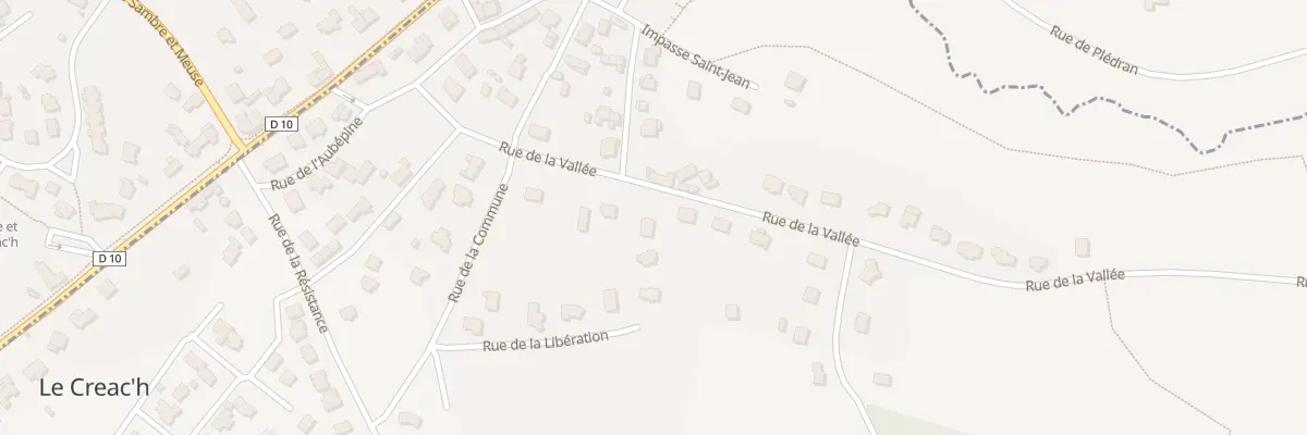 Plan du 12 Rue de la Vallée à Plédran
