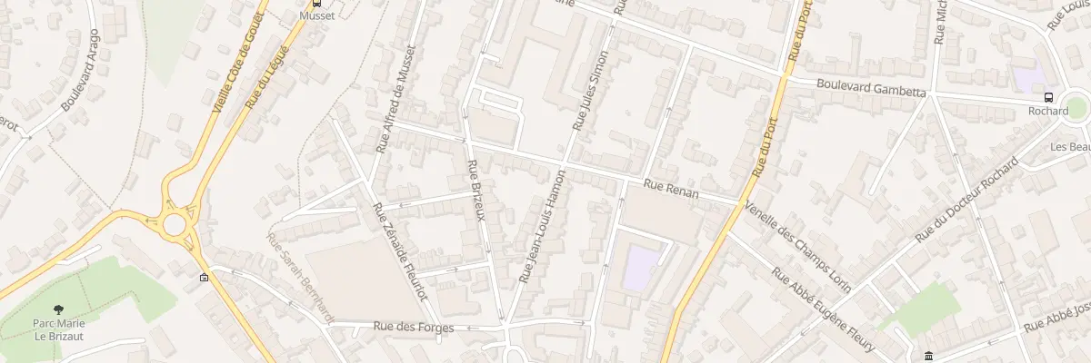 Plan du 25 Rue Renan à Saint-Brieuc