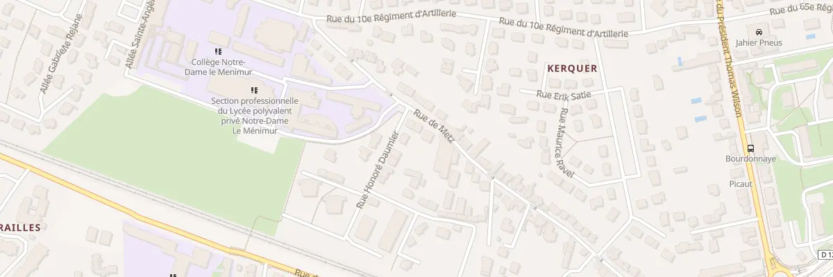 Plan du 63 Rue de Metz à Vannes