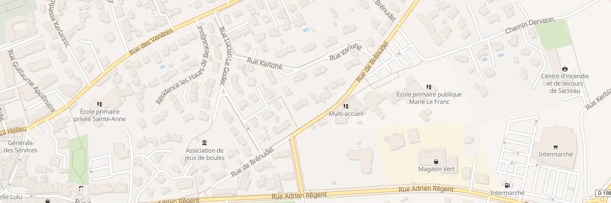 Plan du 15 Rue de Brénudel à Sarzeau