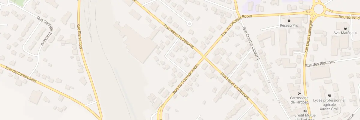 Plan du 2 Rue du Commandant Coupeaux à Loudéac
