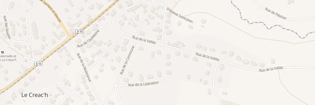 Plan du 10 Rue de la Vallée à Plédran