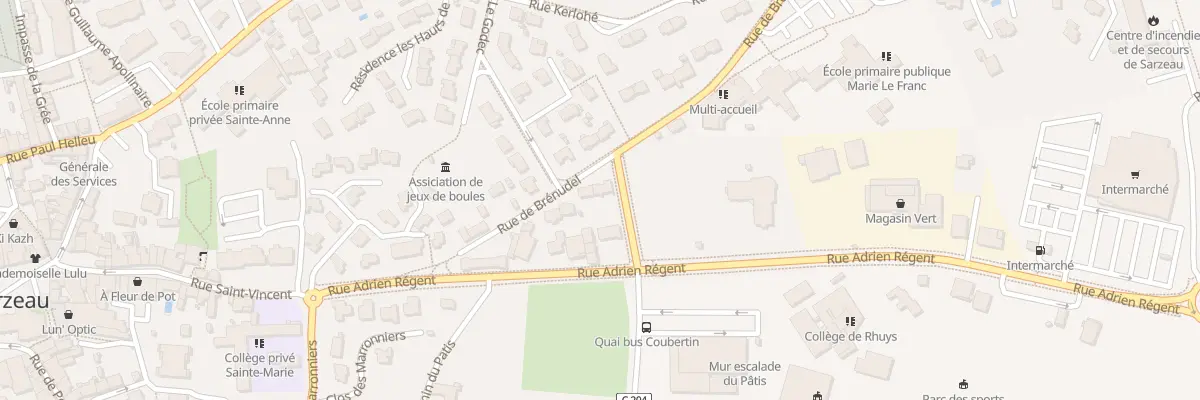 Plan du 14 Rue de Brénudel à Sarzeau