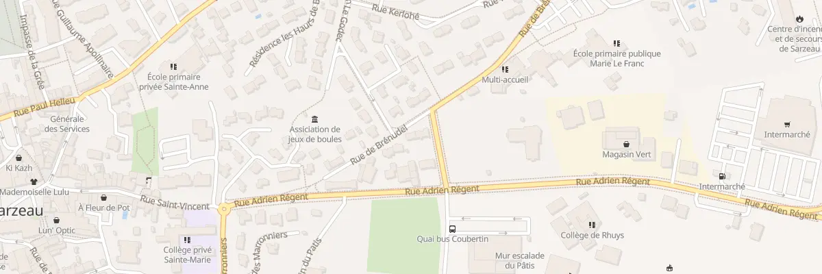 Plan du 12 Rue de Brénudel à Sarzeau