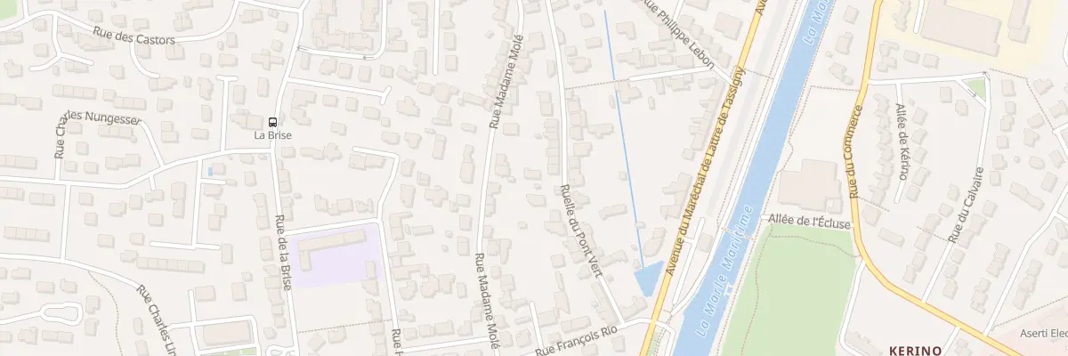 Plan du 83 Rue Madame Molé à Vannes