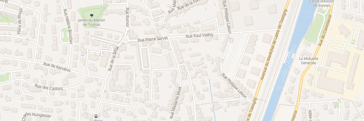 Plan du 53 Rue Madame Molé à Vannes