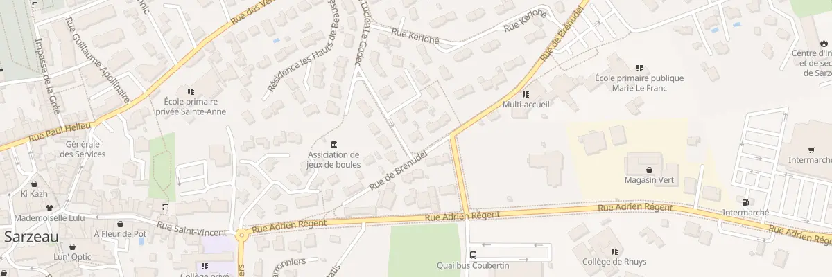 Plan du 7 Rue de Brénudel à Sarzeau