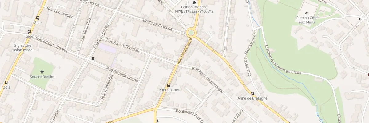 Plan du 9 Rue du Pont Chapet à Saint-Brieuc