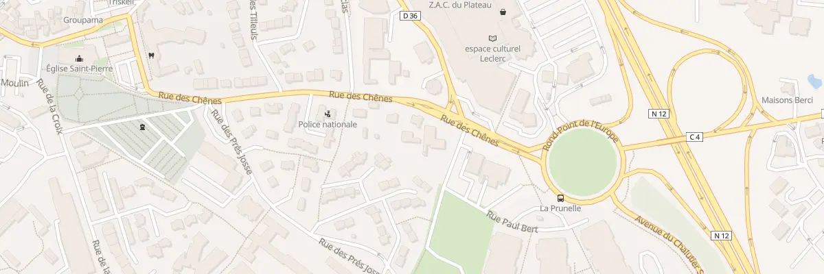 Plan du 20 Rue des Chênes à Plérin