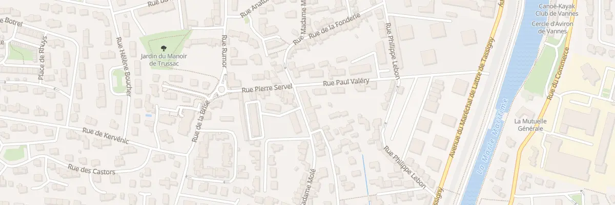 Plan du 39 Rue Madame Molé à Vannes