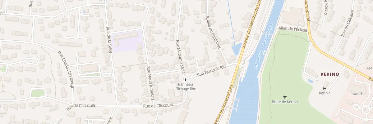 Plan du 105 Rue Madame Molé à Vannes