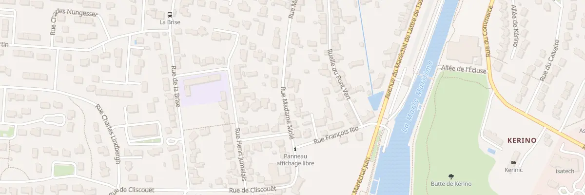 Plan du 97 Rue Madame Molé à Vannes