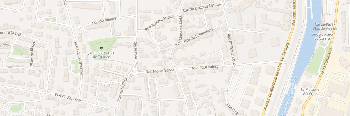 Plan du 33T Rue Madame Molé à Vannes