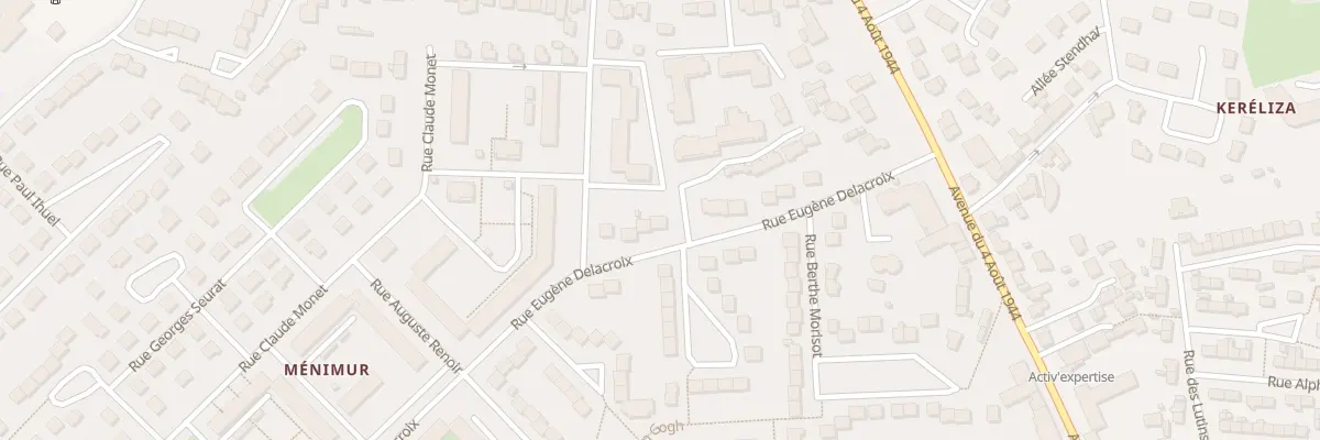 Plan du 16B Rue Eugène Delacroix à Vannes