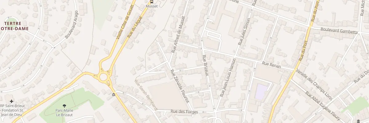 Plan du 8 Rue Connen de Prepean à Saint-Brieuc