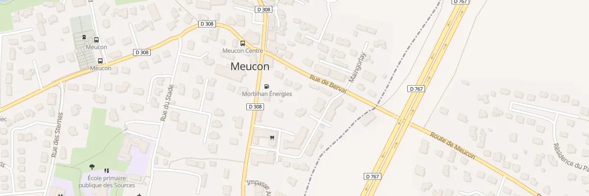 Plan du 4 Rue de Berval à Meucon