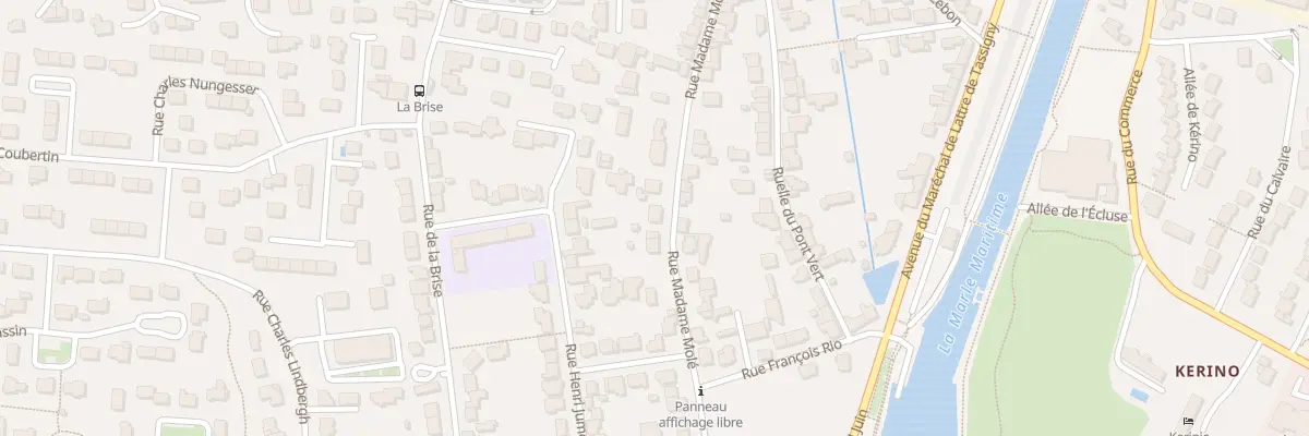 Plan du 92 Rue Madame Molé à Vannes
