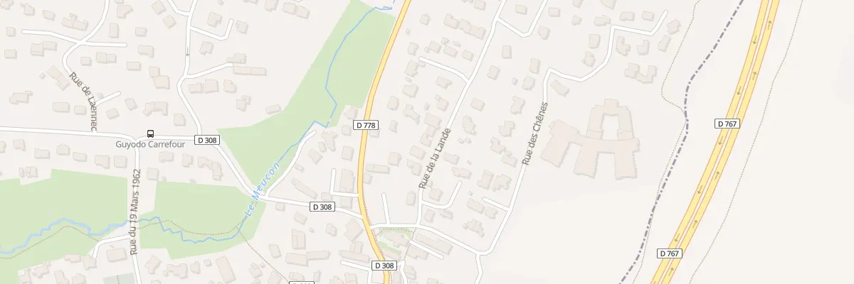 Plan du 15 Rue de la Lande à Meucon