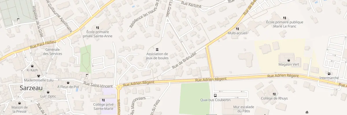 Plan du 5 Rue de Brénudel à Sarzeau