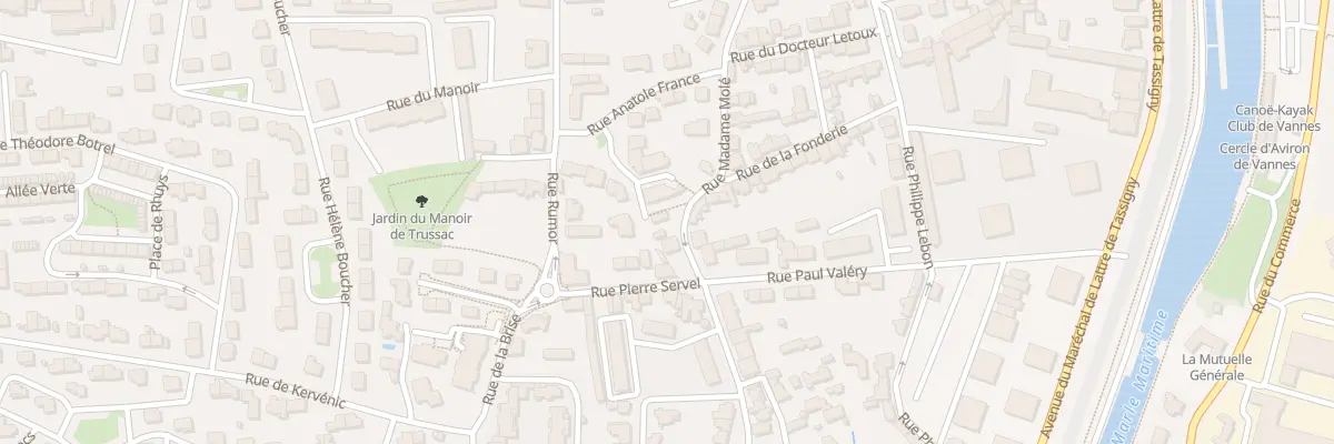 Plan du 40 Rue Madame Molé à Vannes