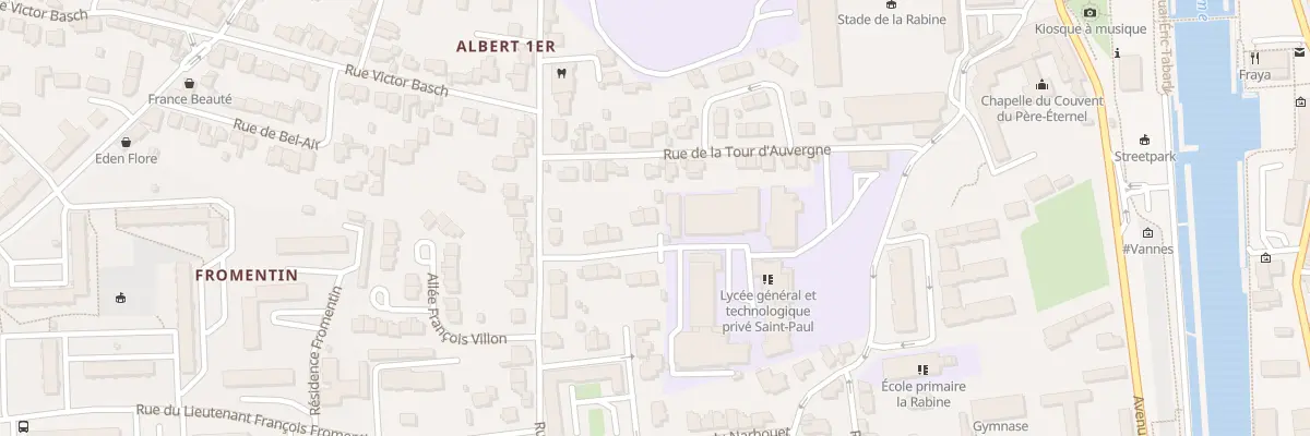 Plan du 11 All Gabriel Deshayes à Vannes